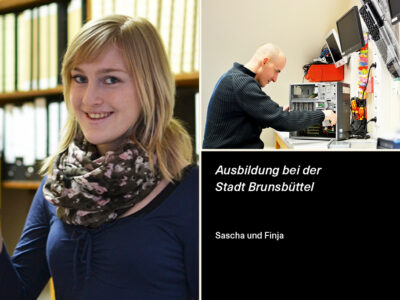 Sascha und Finja: Ausbildung bei der Stadt Brunsbüttel