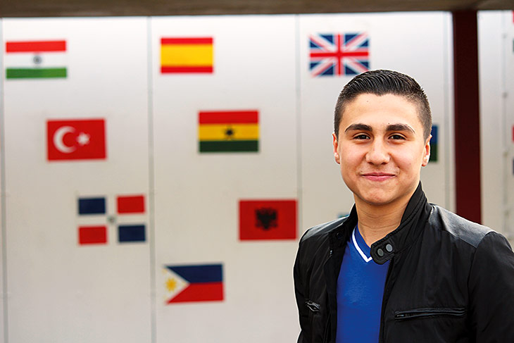 "Es gibt hier viele Schüler, deren Eltern nicht aus Deutschland kommen." Taha (15)