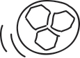 Die Illustation eines Fußballs