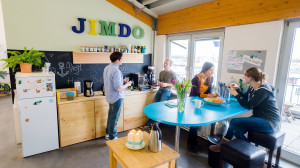 Die Teekücke im Jimdo-Office. 
