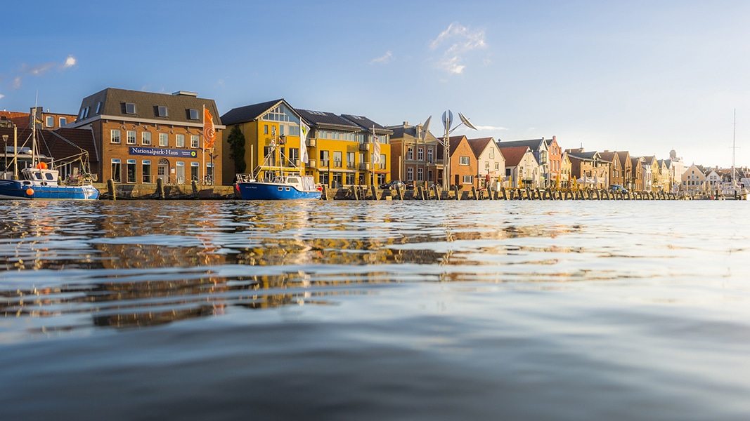 Die Stadt Husum An Der Westküste Schleswig-Holsteins