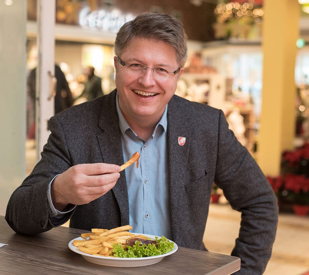 MIT DEM BÜRGERMEISTER AUF ‘NE POMMES