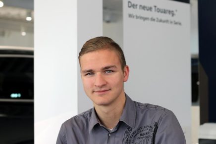 Nicolay: Kaufmann für Büromanagement beim Autohaus Kornkoog
