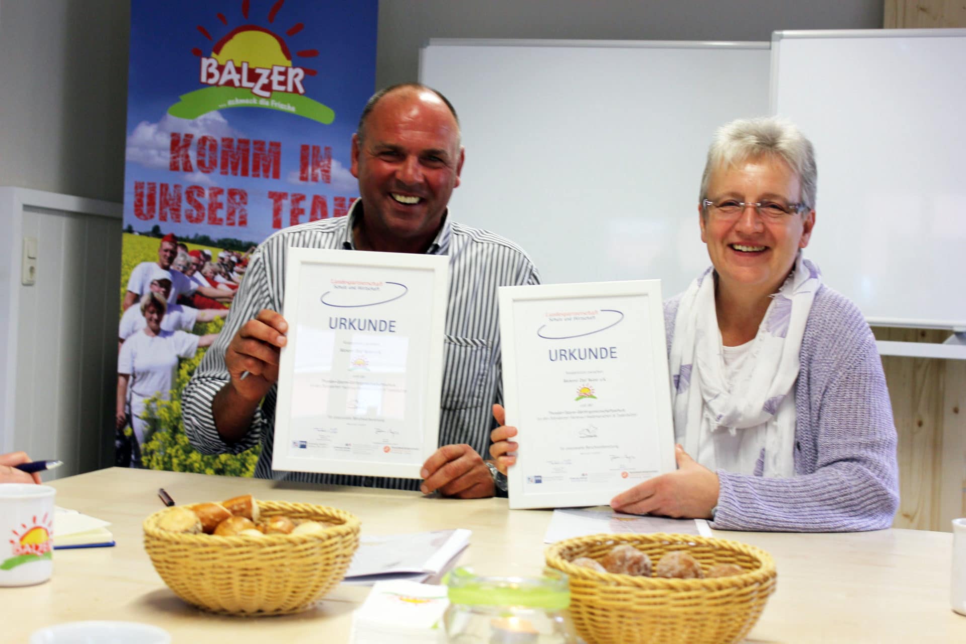Die Bäckerei Balzer wird Partner der Theodor-Storm-Dörfergemeinschaftsschule