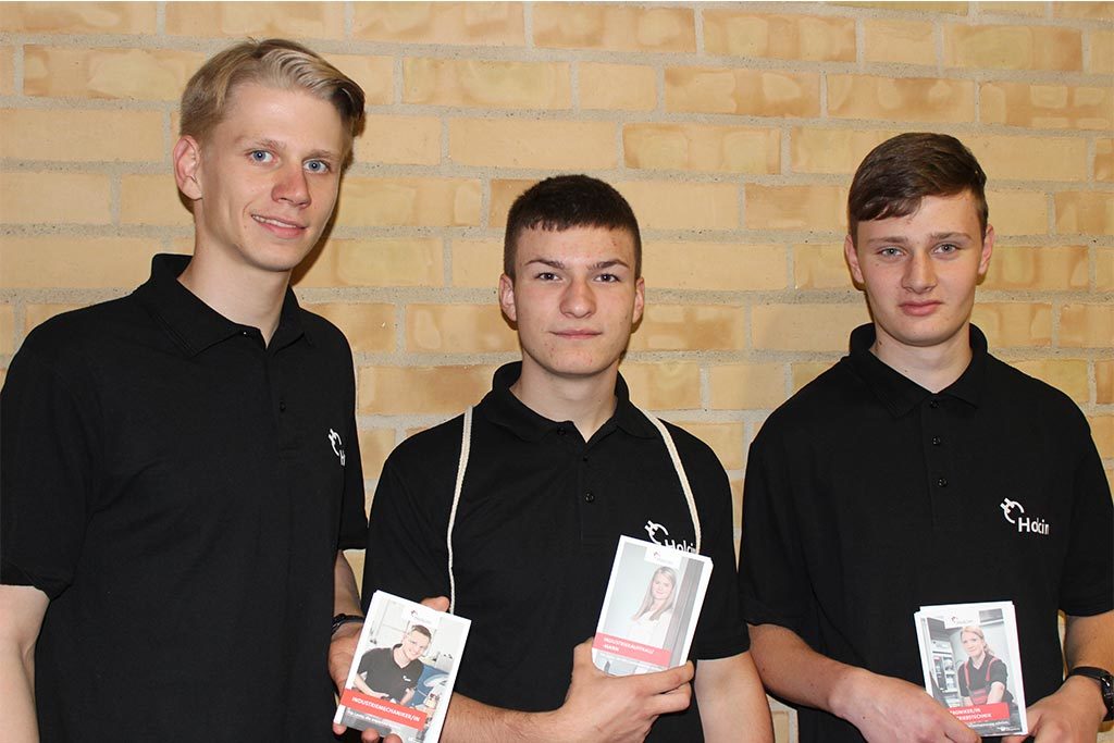 Bastian, Nikolas und Levin machen ihre Ausbildung bei Holcim in Lägerdorf