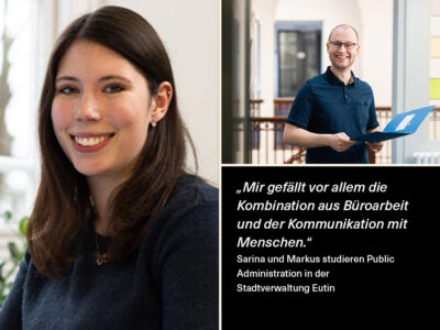 Sarina und Markus: Duales Studium Allgemeine Verwaltung / Public Administration in der Stadtverwaltung Eutin