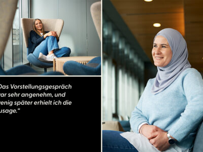 Tahani und Sina Marie absolvieren ihre Ausbildungen bei der GMSH