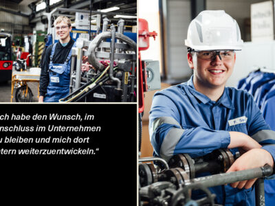 Azubis von Sasol Chemie-Unternehmen