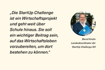 Bernd Krohn: Motor der StartUp Challenge SH