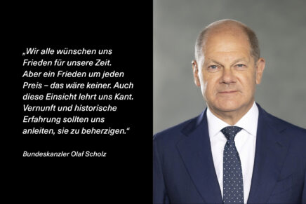 Rede von Bundeskanzler Scholz beim Festakt zum 300. Geburtstag von Immanuel Kant am 22. April 2024 in Berlin