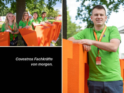 Collage Covestro Mitarbeiter