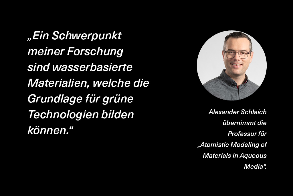 Unterstützung für BlueMat-Initiative: Alexander Schlaich ist neuer Professor an der TU Hamburg