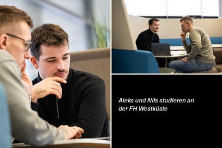 Studis on air: Nils und Aleks studieren an der FH Westküste