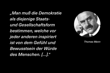 „Vom kommenden Sieg der Demokratie“: Thomas Mann feiert Jubiläum