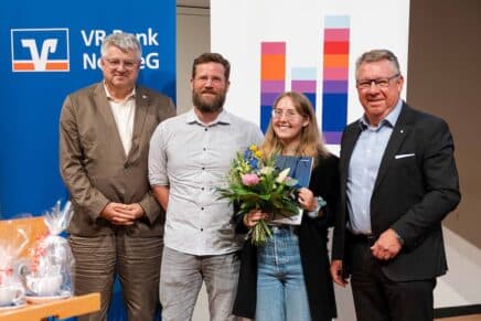 6000 Euro für ausgezeichnete Zukunftsideen: Hochschule Flensburg verleiht VR Bank-Hochschulpreis 2025